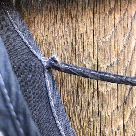 Boho denim flowy eyelet top - Picture 10 of 10